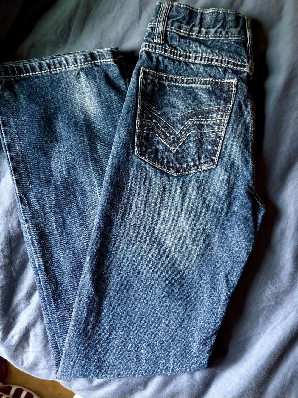 Wrangler Kids Dark Blue Washed Denim Jeans